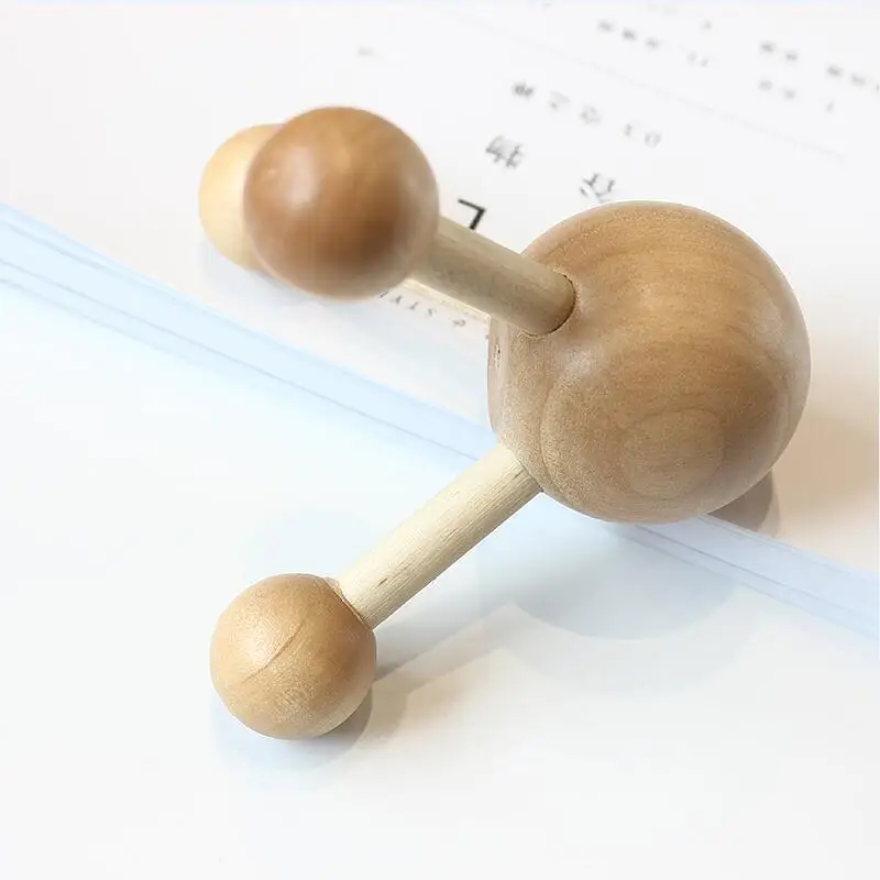 Head Neck Back Massage Roller Wooden Head Scalp Massager Hair Growth Stress Relief Health Care Relax SPA Tools neck massager massage tool scalp massager muscle massager head massager roller massager massage roller