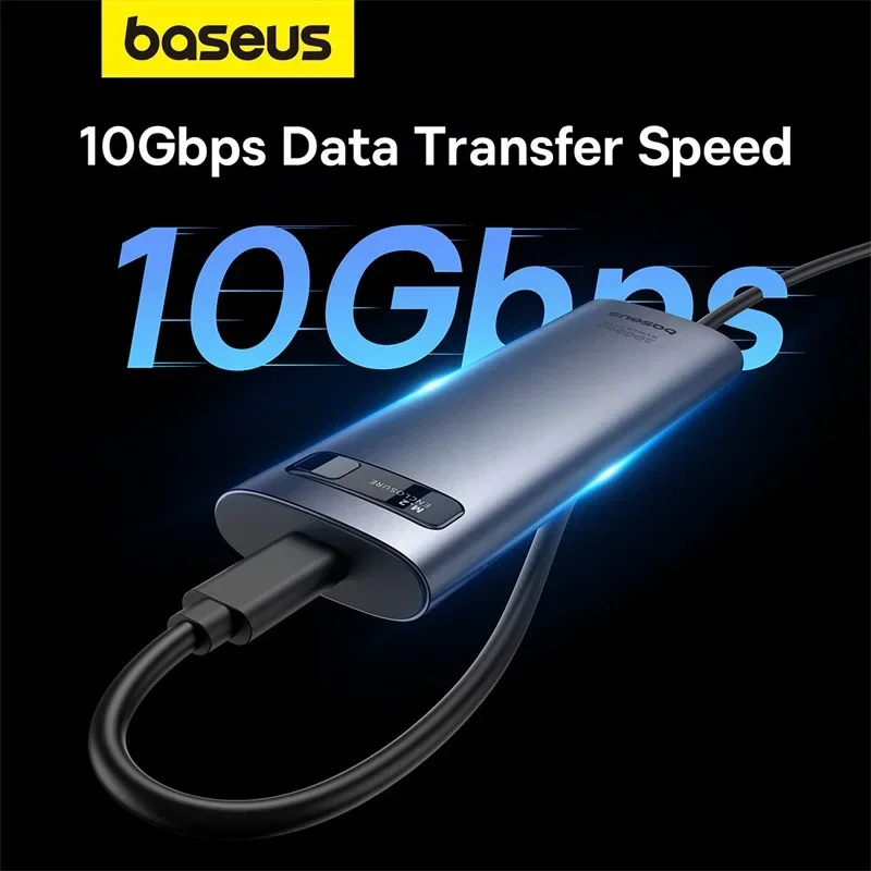Baseus-case Ssd Nvme Sata de Protocolo Duplo M.2 para Usb tipo c 3.2 Gabinete Ssd Portátil Sata Nvme Externo - Imagem 2