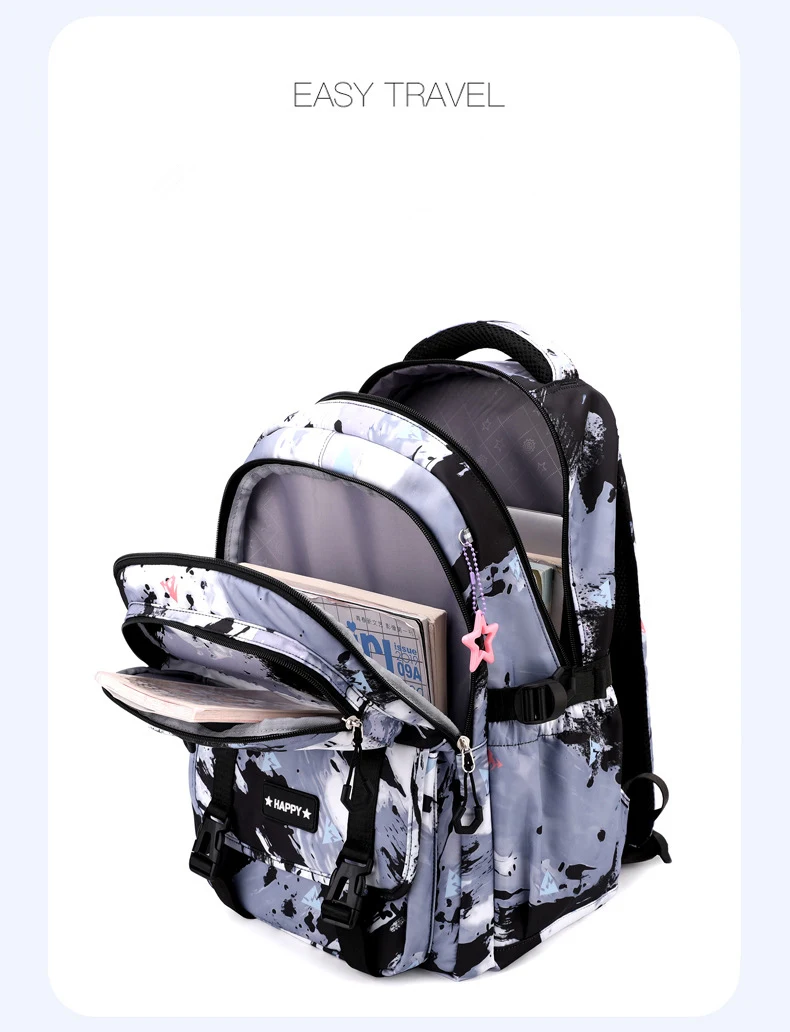 3 PCS Camouflage Design Kids Backpacks for Girls School Bag with Lunch Box purse Cute Bookbag Kids Backpack waterproof schoolbag 2