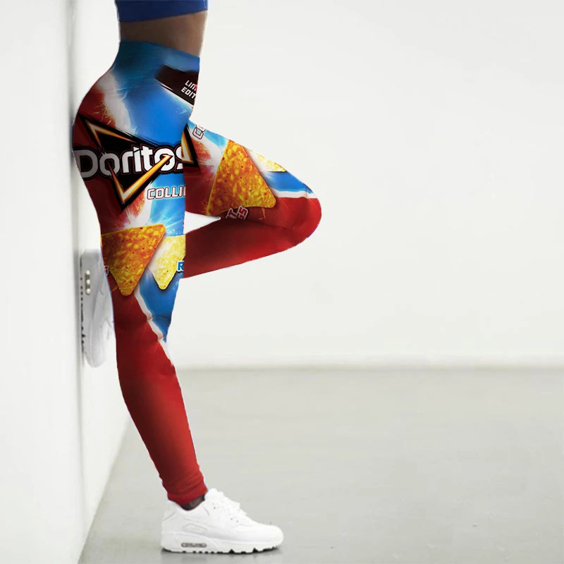 Sport Leggings Women 3D Snacks Printed Tights Yoga Pants Gym Clothing Femme Seamless Leggings for Female Leginsy Damskie Push Up