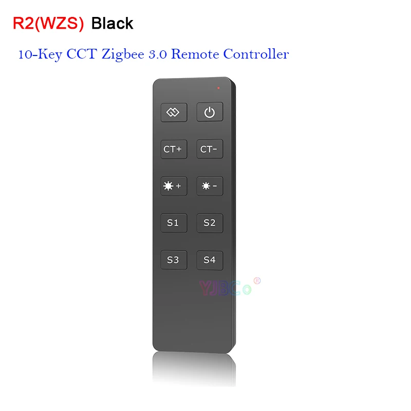 Skydance R2 Zigbee 3.0 10-Key CCT wireless Remote Tuya APP Dimmer Switch apply to Zigbee 3.0 dual color LED controller or driver skydance zigbee 3 0 10 keys cct wireless remote tuya app control dimmer apply to zigbee 3 0 dual color led controller or driver