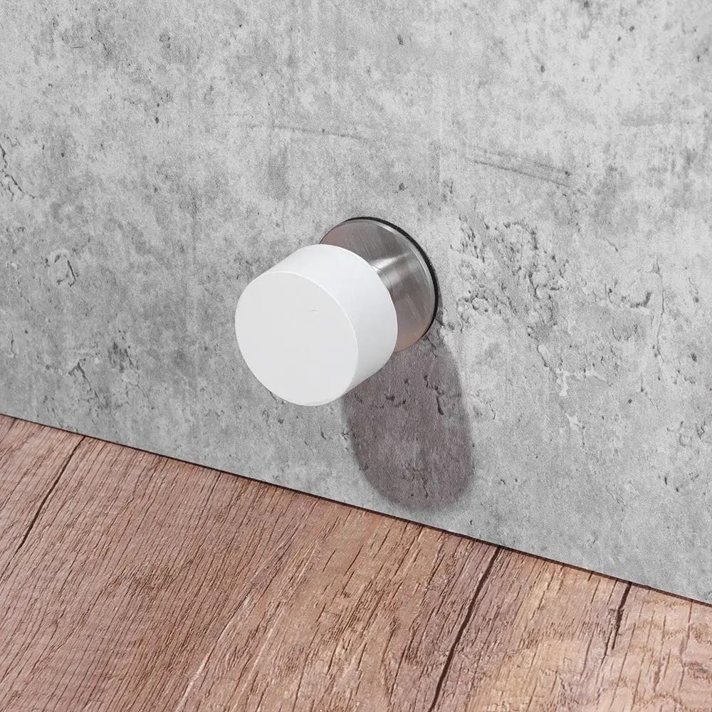 Stainless Steel Self Adhesive Heavy Duty Non Punch Door Stop Rubber Stopper Door Stopper Rubber Floor Protector door stopper