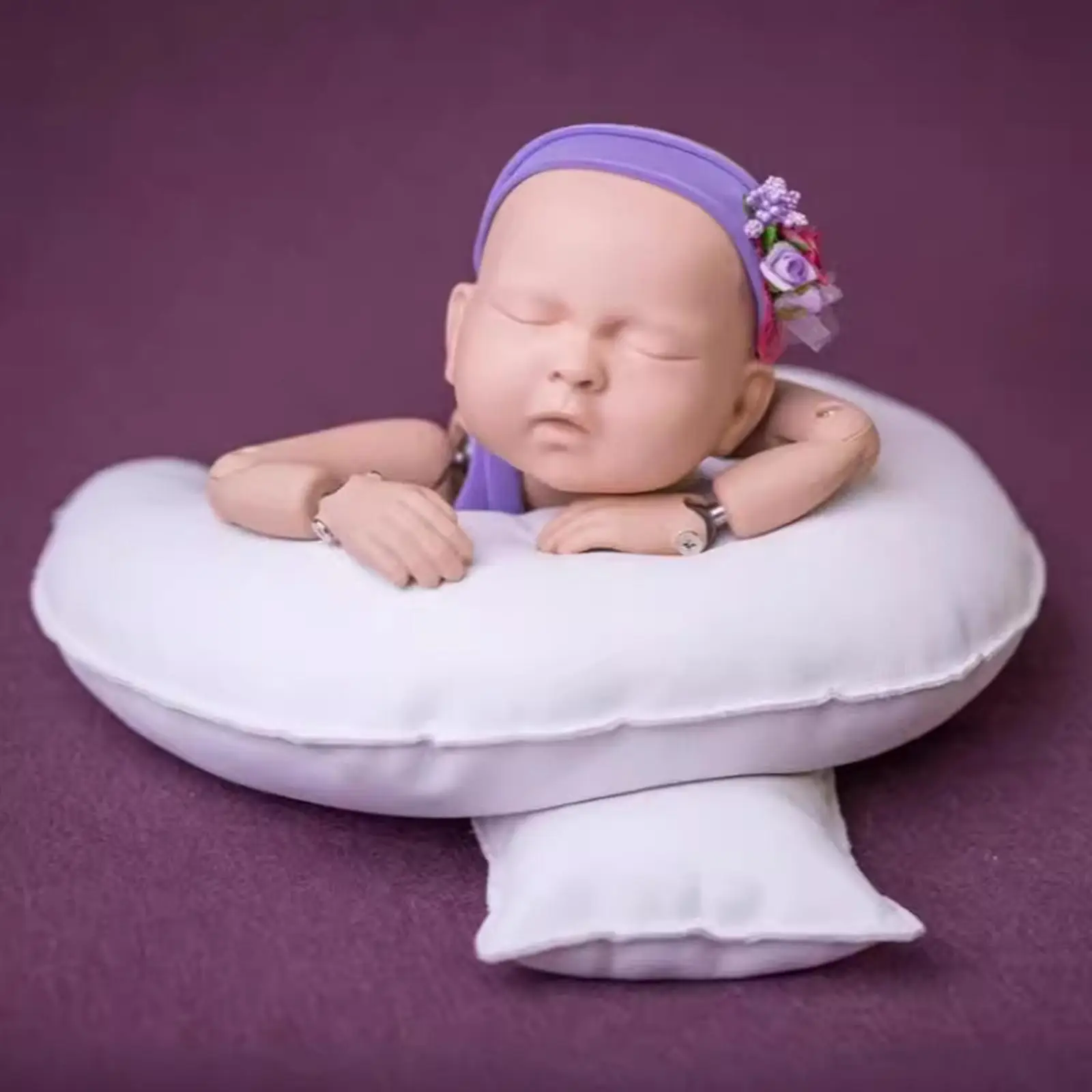 2x Baby Pillows for Photography Portable Easy to Use Practical Shaping Pillows Accessories Posing for Professional Home