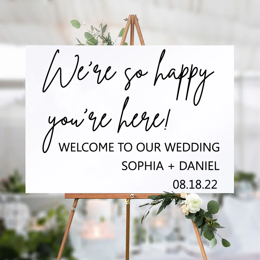 

1 pc new nice marriage or wedding customize name Wall Sticker Pvc Wall Art Stickers Modern Fashion Wallsticker vinyl wallpaper
