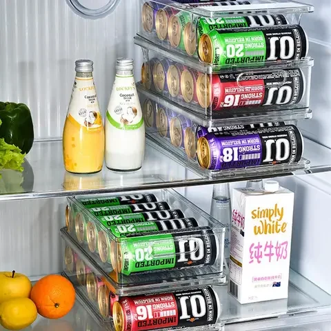 

Refrigerator Can Organizer Stackable Beverage Soda Can Dispenser Rack Drink Organizer For Fridge Freezer Countertop Cabinets