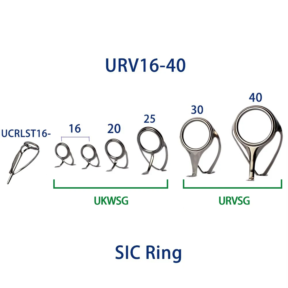 Copy Fuji ring guides set KW RV guide Kit Heavy Spin Surf Fishing