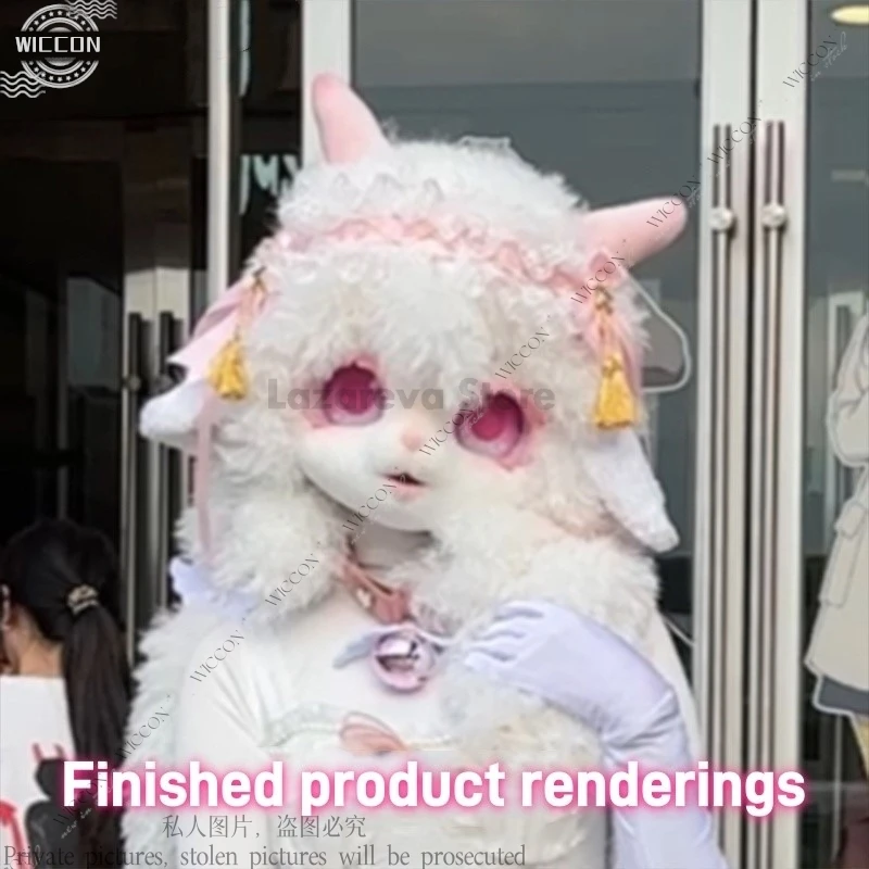 Furry Cosplay Skull DIY Disguise Furry Suit Kigurumi Two Dimensions Woman Man Animal Rabbit Sheep