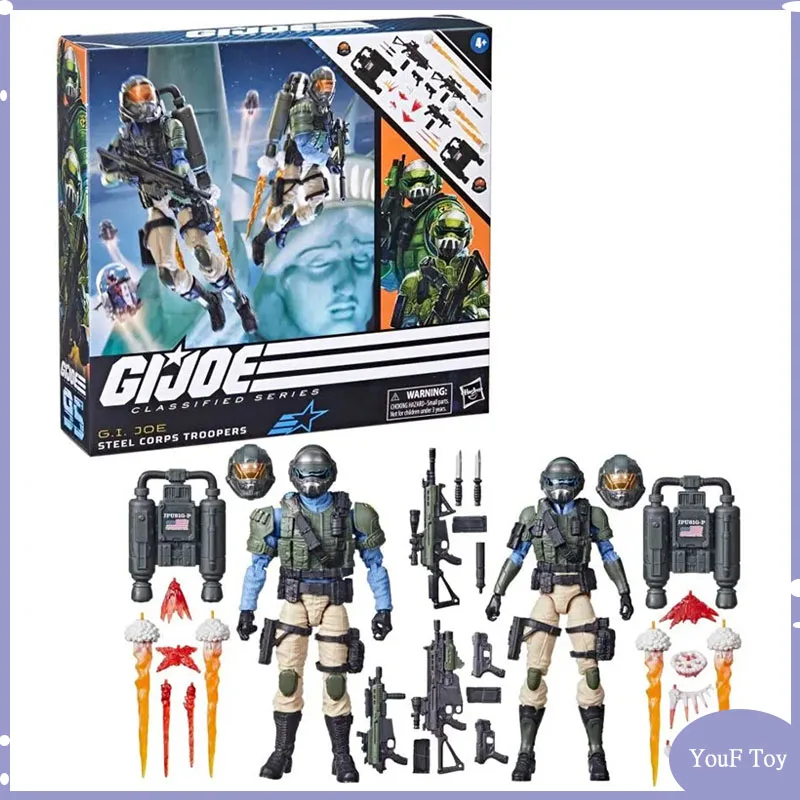 

Original G.i.joe Steel Corps Troopers Action Figure Gijoe Classified Series Anime Figures Figurine Statue Model Dolls Kid Gifts