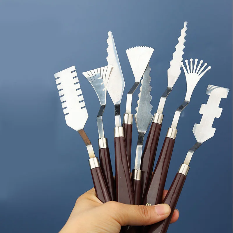 6pcs/set Plastic Painting Knife For Mixing And Spreading Pastes Scraper  Spatula Shove Knife Painting Artist Oil Painting Tools - Diy Craft Storage  - AliExpress