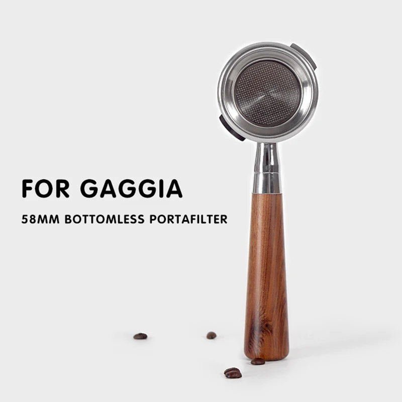 58MM Coffee Bottomless Portafilter For GAGGIA Classic Replacement