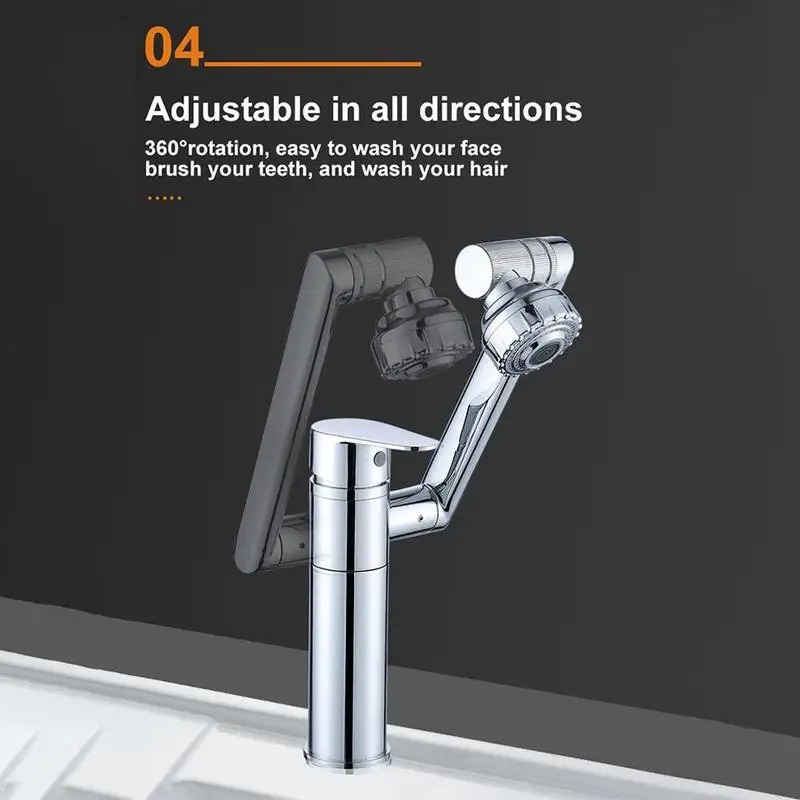 2022 Popular Washbasin Kitchen 360 Degree Rotating Hot Faucet Cold And Water Multifunctional Sink Adjustable Bathroom Fauce R8a1 modern kitchen faucets