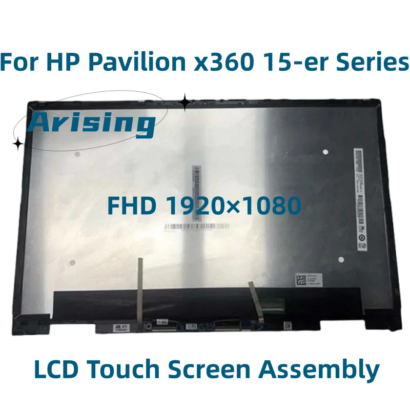 For HP Pavilion x360 15-ER 15-er0002ur 15-er0032ng 15-er0055ng 15-er0077ng LCD Display Touch Screen Assembly M45118-001 L73065