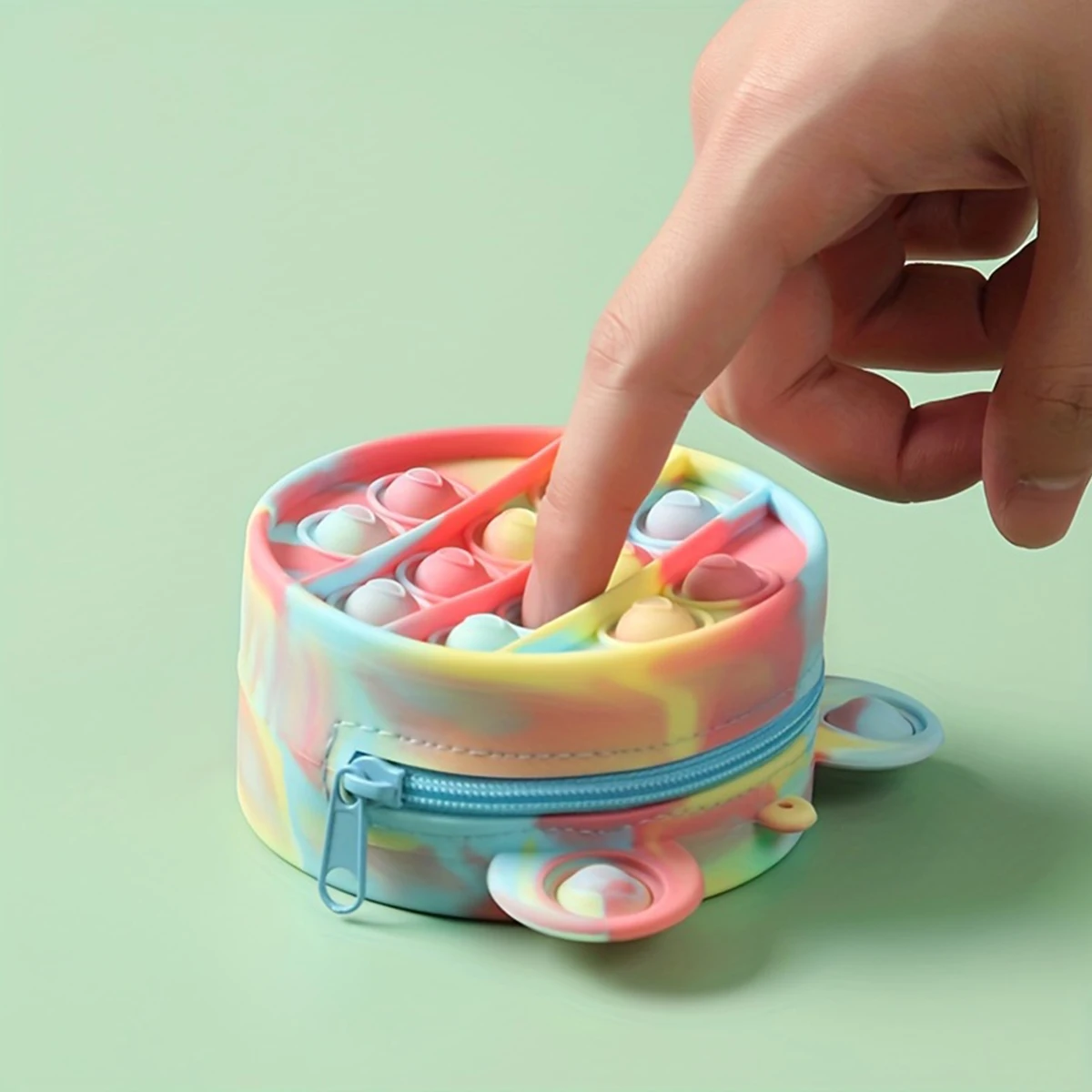 Silicone Zero Wallet Storage Bag Earphone Storage Key Pinch Joy Puzzle Decompression Toys Decompression Toys