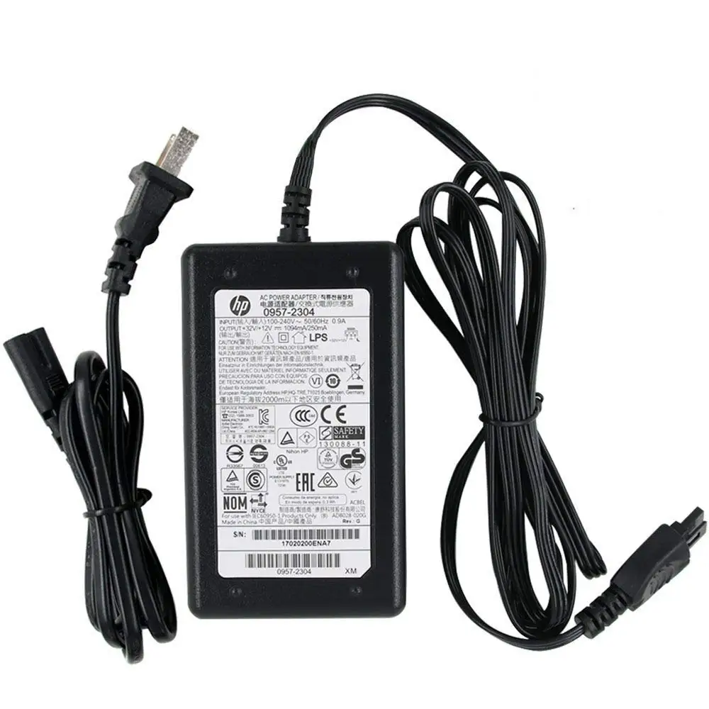 

szhyon AC/DC Adapter 0957-2304 OfficeJet 6100 6700 Photosmart 7510 7550 7150 7350 Power Supply compatible with HP/HP DeskJet 408