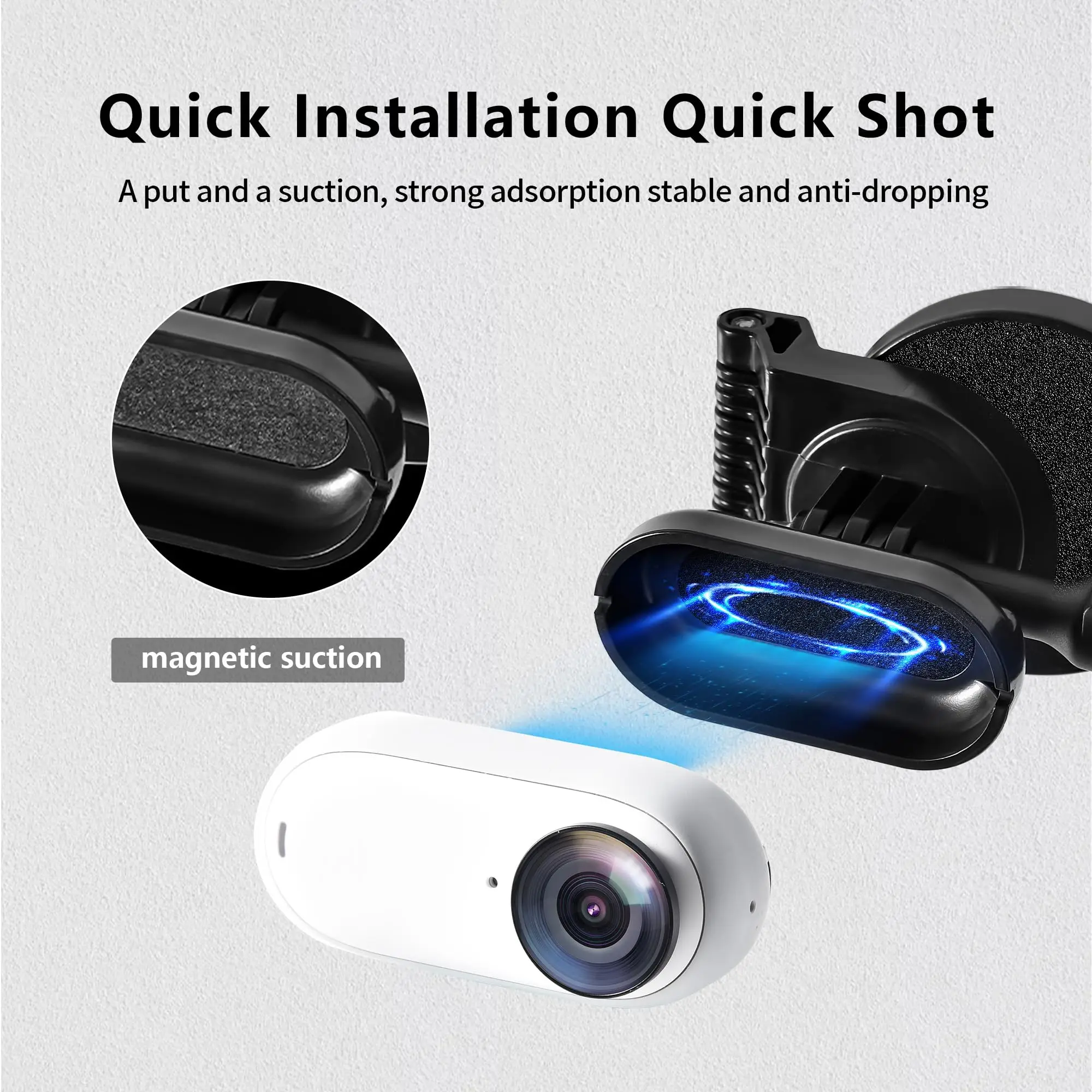 Magnetic Multifunctional Foldable Tabletop Car Mount with Adjustable Angles