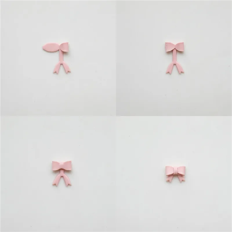 Bowknot Integrated Molding Polymer Clay Mold Mini Bows Soft Pottery Earrings Jewelry Making Cutting Dies DIY Handmade Decoration silicone mold polymer clay cutter pottery clay tools