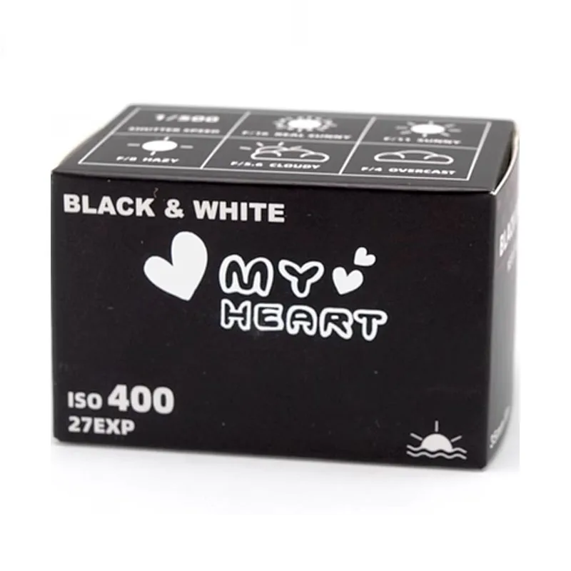 마이 하트 필름 ISO 400 흑백 필름 135 네거티브 27장 롤 1-10롤 코닥 필름 카메라 M35/H35/F8/F9 135 필름용