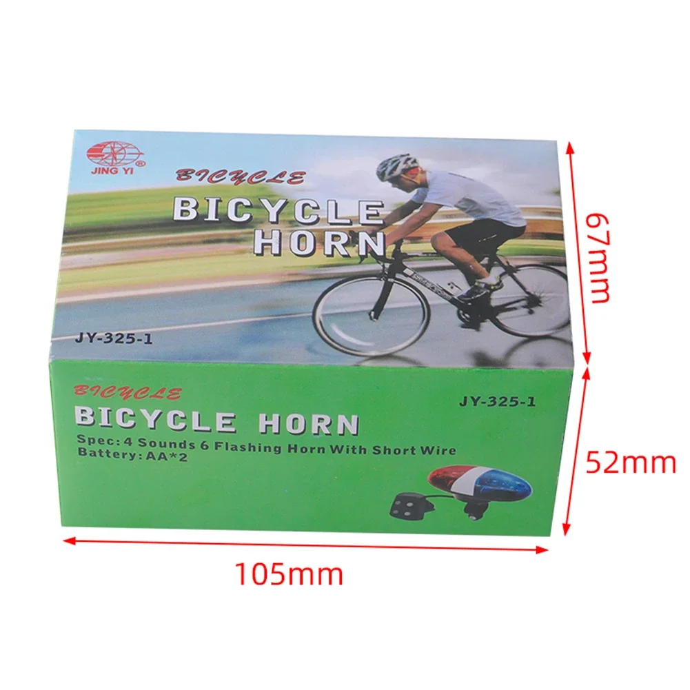 Bicycle Police Siren Power Horn Bell 6-LED Strobe Safety Light for Kids Bike bicycle bell bicycle accessories bicycle horn