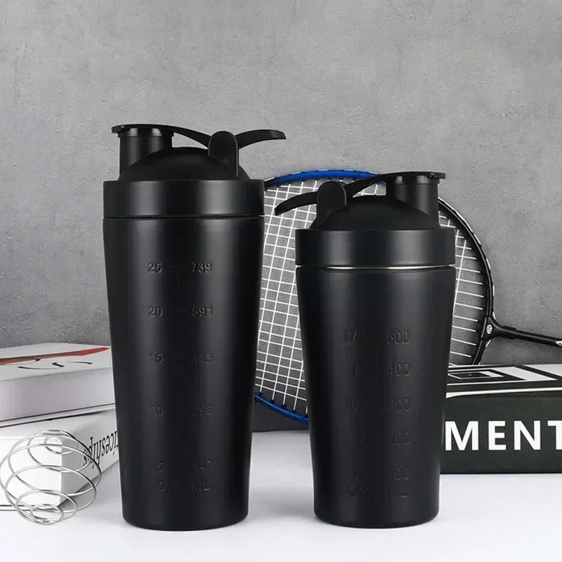 Protein Shaker Cup Protein Bottle Shaker Bottle Shaking Cup Stainless Steel Protein Shaker Bottle Gym Outdoor Shake Kettle Nutrition Shaker Cup Sport Mixer Water Bottle Whey Protein Cup protein bottle,shaker bottle,shaking cup,protein shaker cup