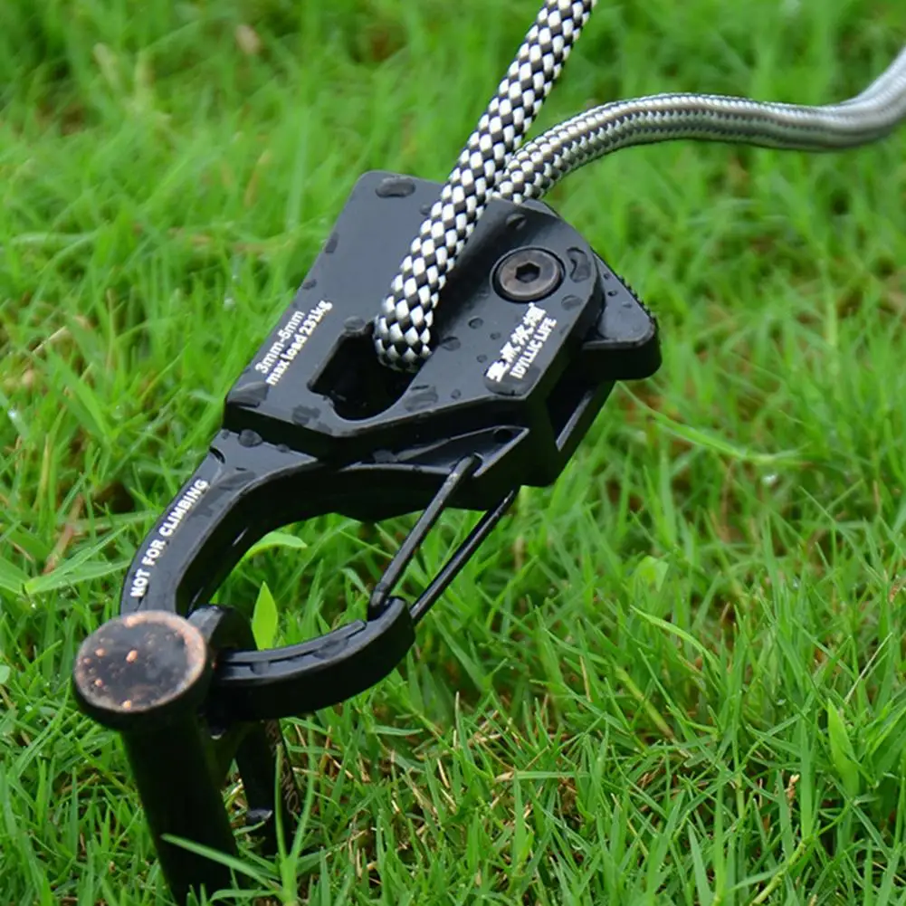 Rope Tensioner Camping Tent Cord Adjusters Lightweight Portable Buckle Tensioners For Quick Fixes Strong Load-bearing Capacity camping tent accessories camping tent fasteners tent rope tightener camping rope buckle camping cord buckles rope tie down ratchet