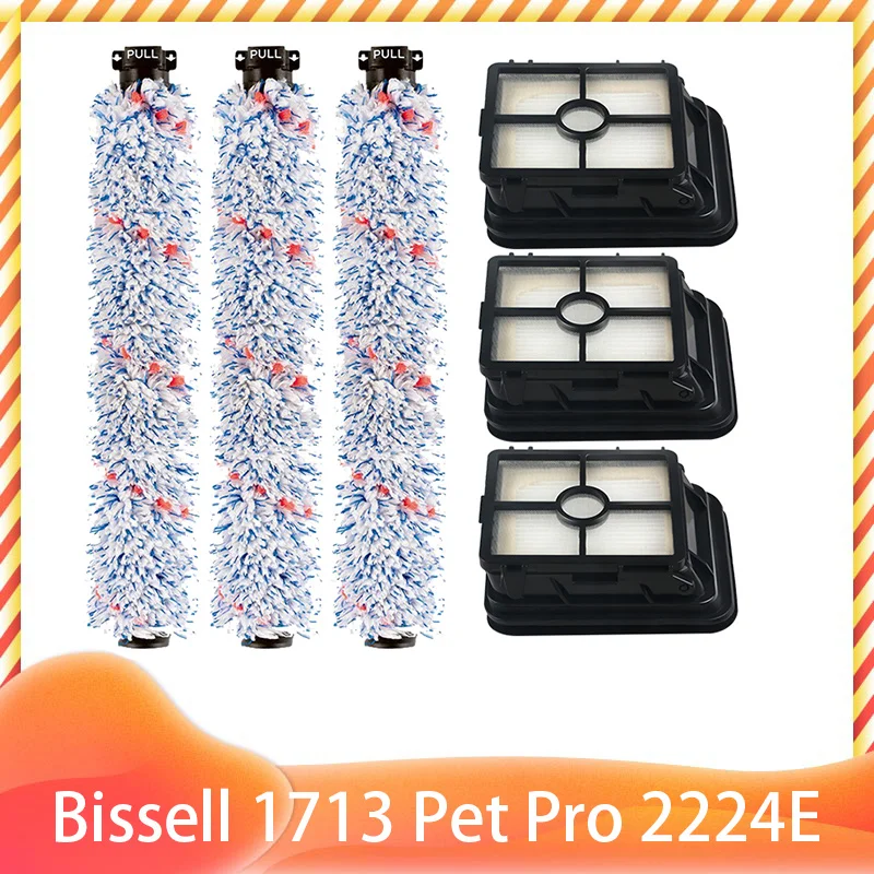 МОТОРНЫЙ ФИЛЬТР щеточный рулон стержень для Bissell Crosswave 1713 1785 Pet Pro 2223N беспроводной
