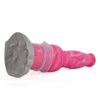 FAAK 2022 Large Knot Dog Penis Realistic Dildo Silicone Ejaculation Squirting Animal Dildo Dick Anal Toys For Women Masturbator 5