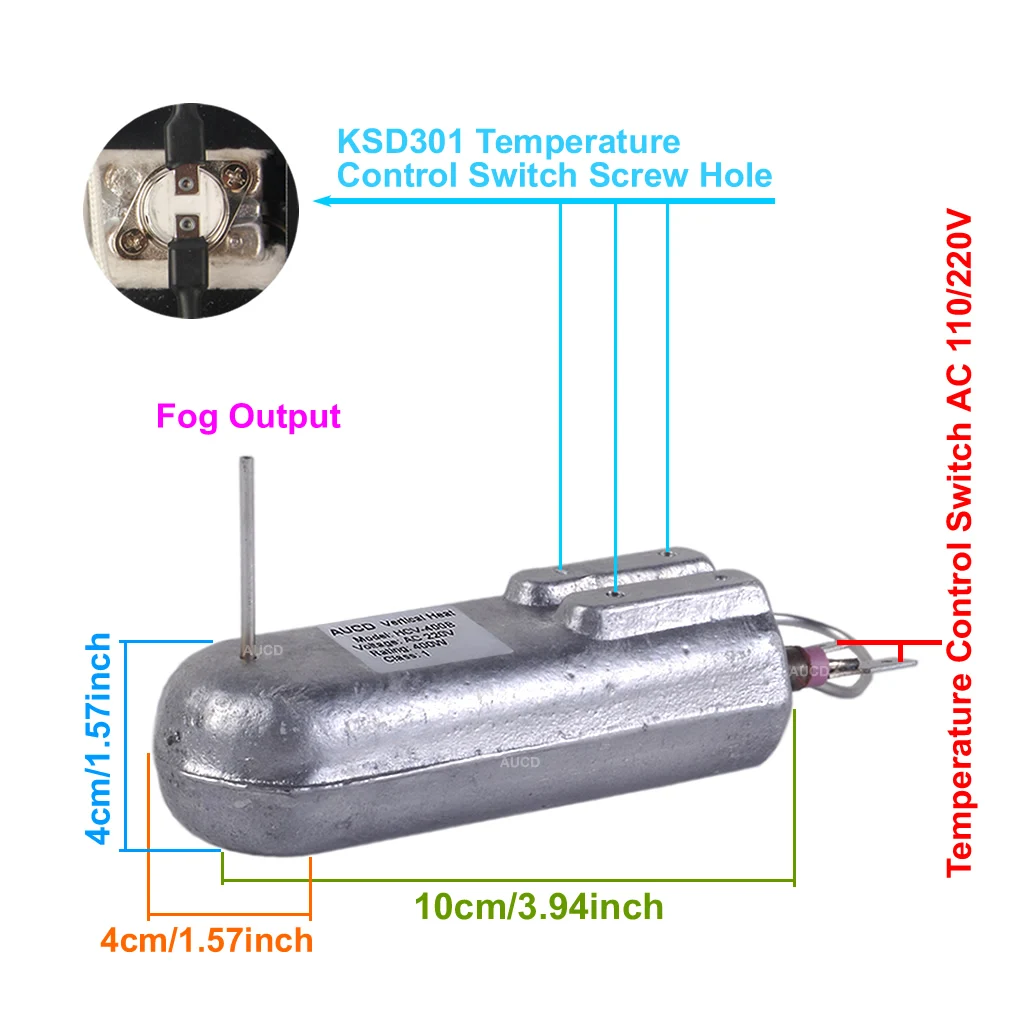 Vertical Smoke Fog Machine 400W 900W 1200W 1500W 3000W Erect Heater Rod For Steam Fogger Water Heating Core DJ Party Stage Parts smoke fogging machine parts