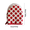 Style Polka Dot Heat-Resistant Oven Mitts for Home Use,Japanese Microwave Safe Gloves  kitchen gloves  heat resistant gloves 5