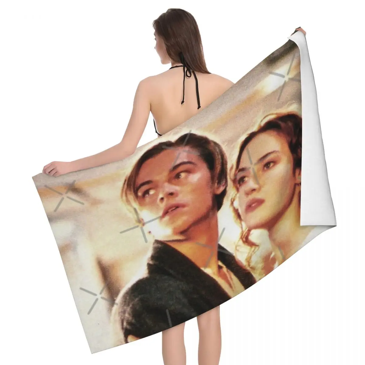 

Titanic Jack And Rose 80x130cm Bath Towel Soft For Bathroom For Traveller