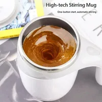 1PC Rechargeable Electric Automatic Stirring Magnetic Mug 380ml Stainless Steel Mixer Coffee Milk Mixing Cup Perfect For Home 2