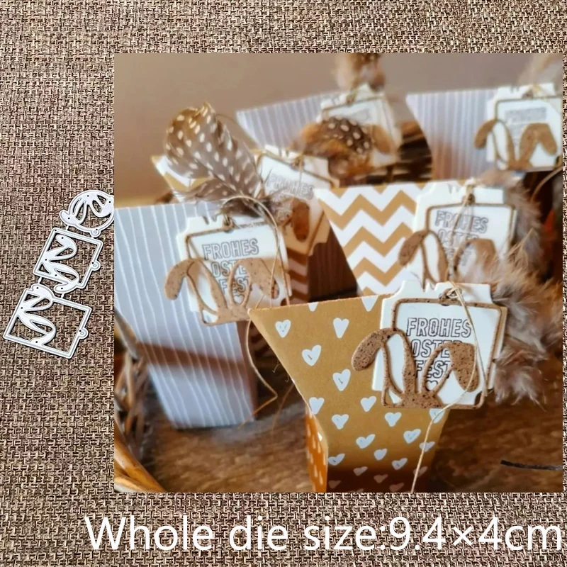 New-Design-Craft-Metal-stencil-mold-Cutting-Dies-bunny-ears-tags ...
