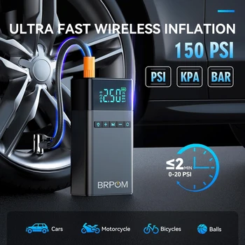 Avviamento per auto portatile con compressore d'aria Avviatore gonfiabile per pneumatici 8000mAh Batteria per auto Starter Box Batteria per auto Jumper Starter