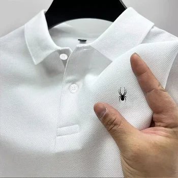Camicia da Uomo Modello 2026 con Stampa Multicolore, Manica Corta, Collo Casual, Versatile per Affari, Novità Estiva