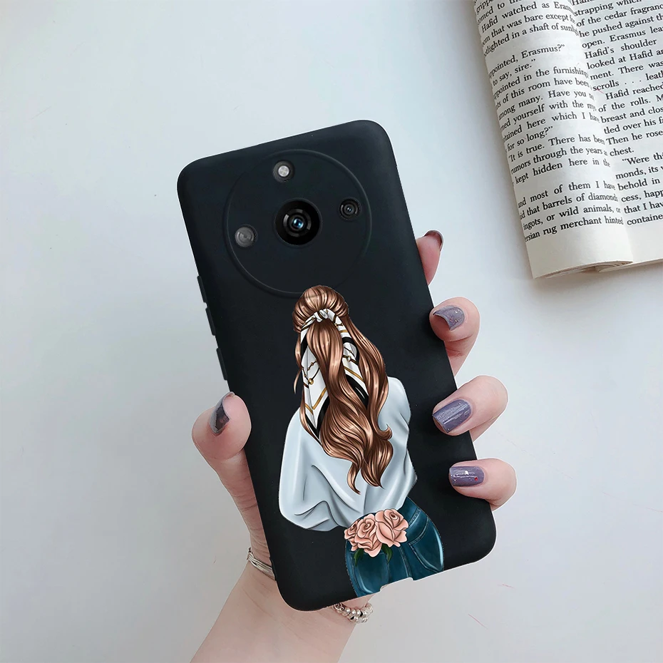 Stylish Pretty Girl Soft TPU Phone Case - Realme 11 Pro+ Collection