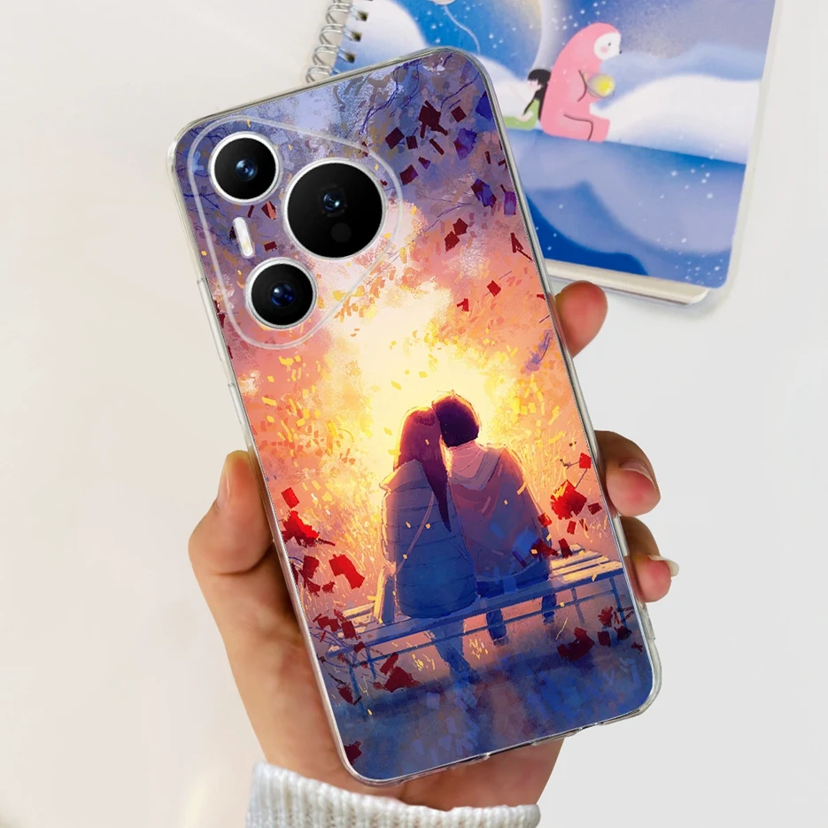 Stylish Painted Clear Silicone Phone Case - Soft and Durable Protective Cover