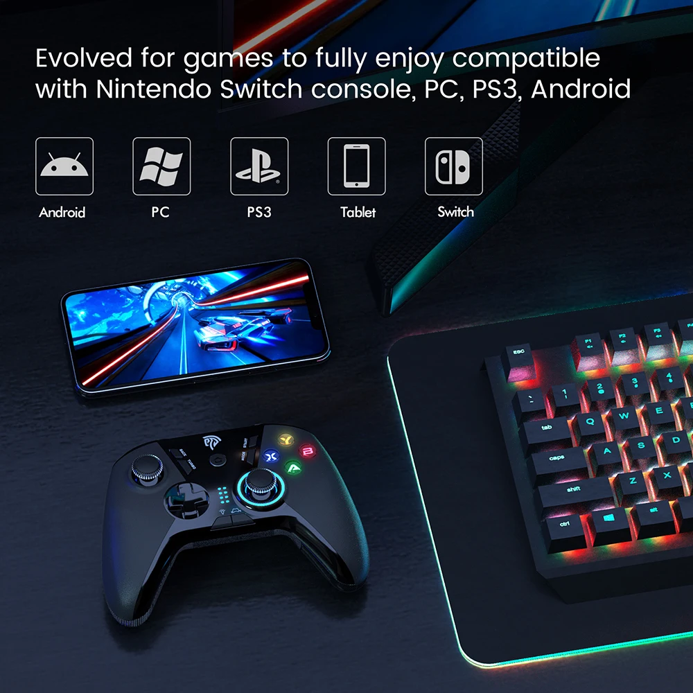 Easysmx Esm 9110 2 4グラムゲームコントローラーと4プログラマブルボタン Pcとの互換性 Ps3 アンドロイドテレビボックス Ns Aliexpress 家電製品