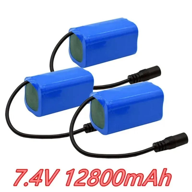 

Upgrade battery for T188 2011-5 T888 V007 H18 C18 Remote Control Fishing Bait Boat Spare Part 18650 7.4V 12800mAh Battery