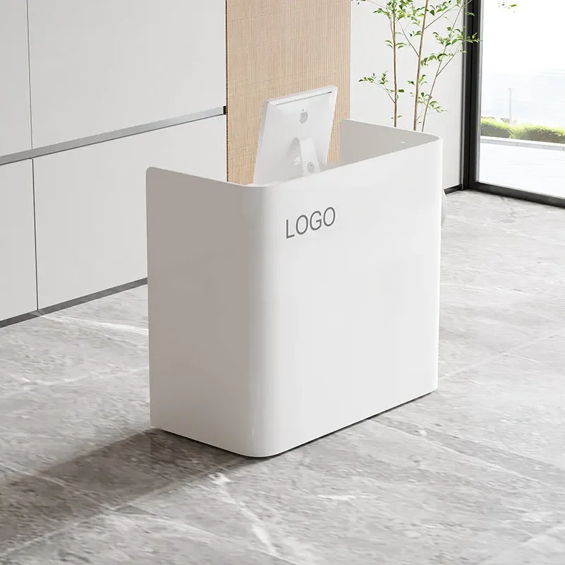 Professional Beauty Reception Desks Salon Counter Checkout Design Reception Desks Simple Small Mostrador Commercial Furniture