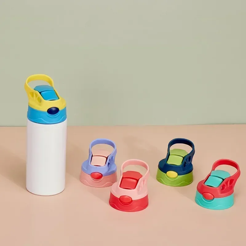 350ml Sublimation Straight Sippy Cup Flip Top Kids Bottle Stainless Steel Double Wall Water Tumbler with Straw Sippy Bottle stainless steel water bottle water bottle stainless steel cup