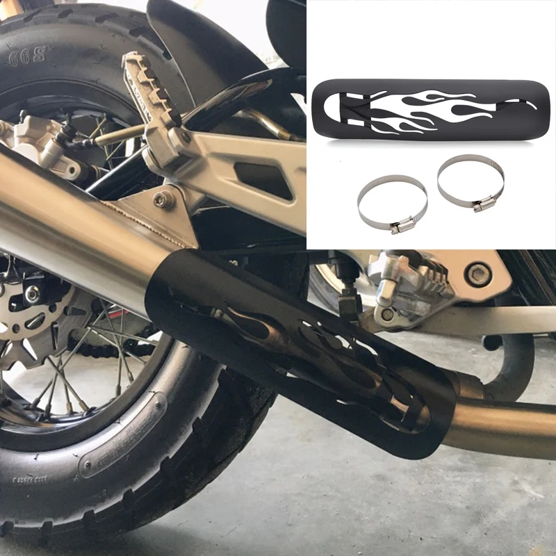 Dirt Bike Scarico Scudo Termico 40-64Mm Fiamma Tubo Di Scarico Scudo Termico Universale Off Road Classe Muffola Coperchio Di Scarico Tubo Di Protezion
