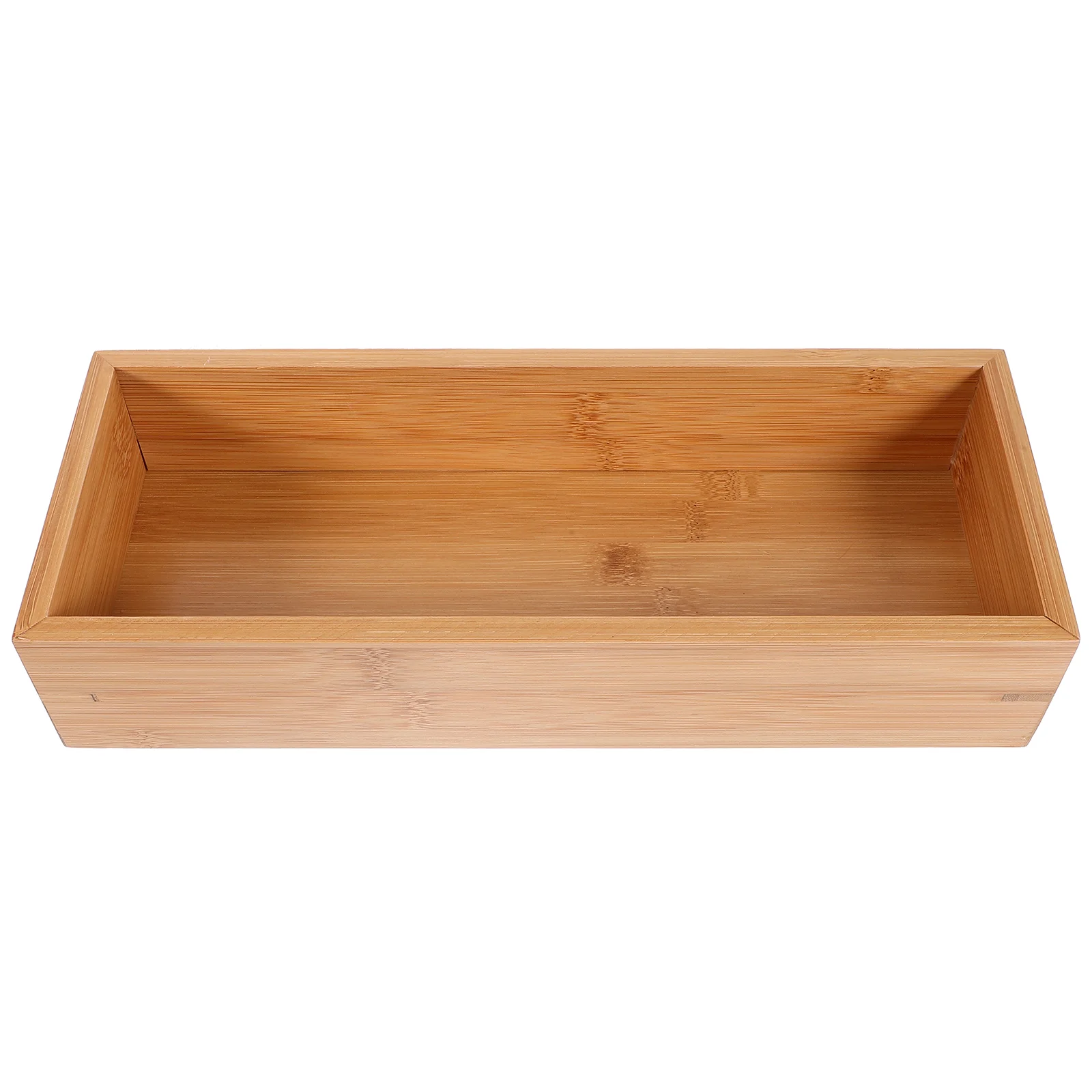 

Drawer Organizer Wooden Bamboo Storage Box Kitchen Cabinet Storage Box Holder Natural Organizer