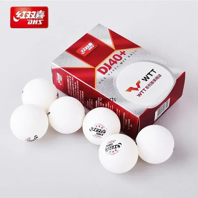Original DHS DJ40+ Ping Pong Balls 3 Stars Professional Table Tennis Balls DHS WTT ballS ABS New Material