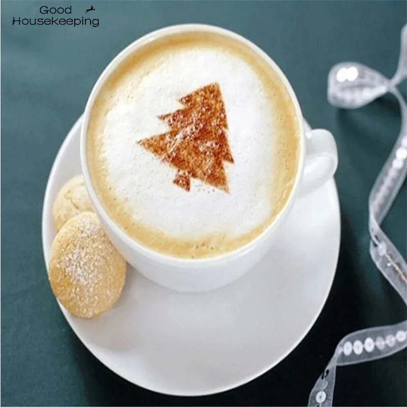 Creative Kitchen Accessories 16pc Fancy Coffee Printing Template Kitchen Tools Kitchenware Coffee Spray Template Gadgets