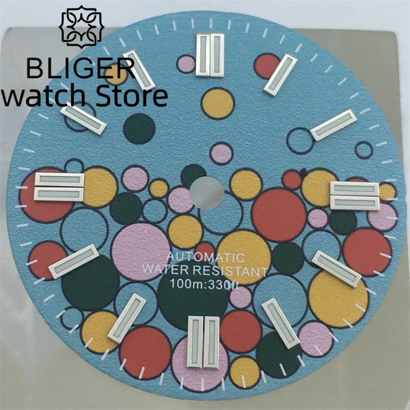 Bliger 29Mm Quadrante Orologio Tiffany Blue Dial Fit Nh35 Nh36 Eta2824 2836 Miyota 8215 Dg2813 3804 Movimento Luminoso