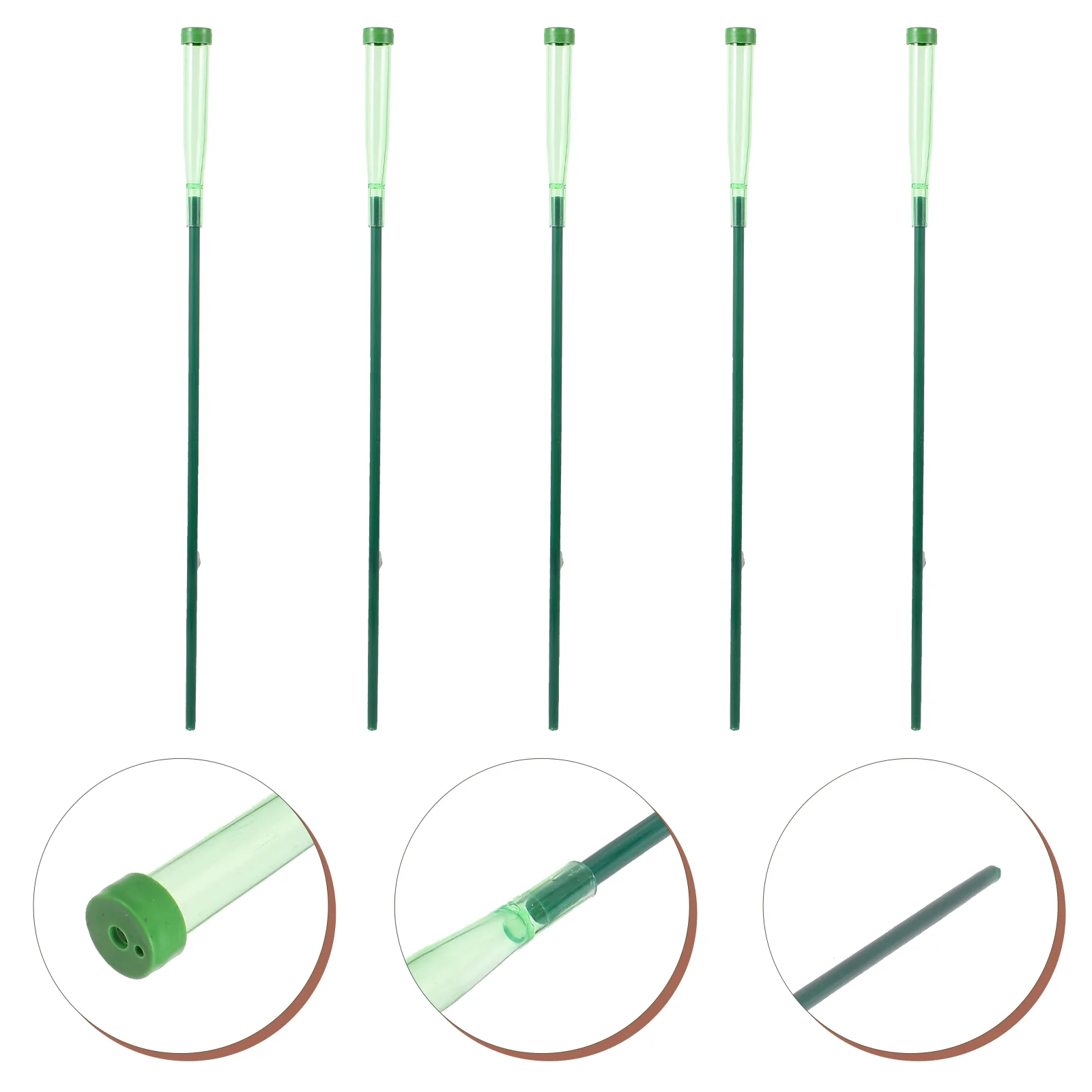 

5 Sets Flower Gardening Water Storage Pipe Floral Tubes For Fresh Flowers Vase Containers Plastic