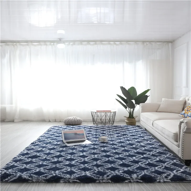 thumbnail image 1 of Alfombra gruesa para sala de estar, alfombra de felpa esponjosa, alfombra para dormitorio de niños, alfombra para ventana, mesita de noche, decoración del hogar, alfombra de terciopelo suave para el s, 1 of 5