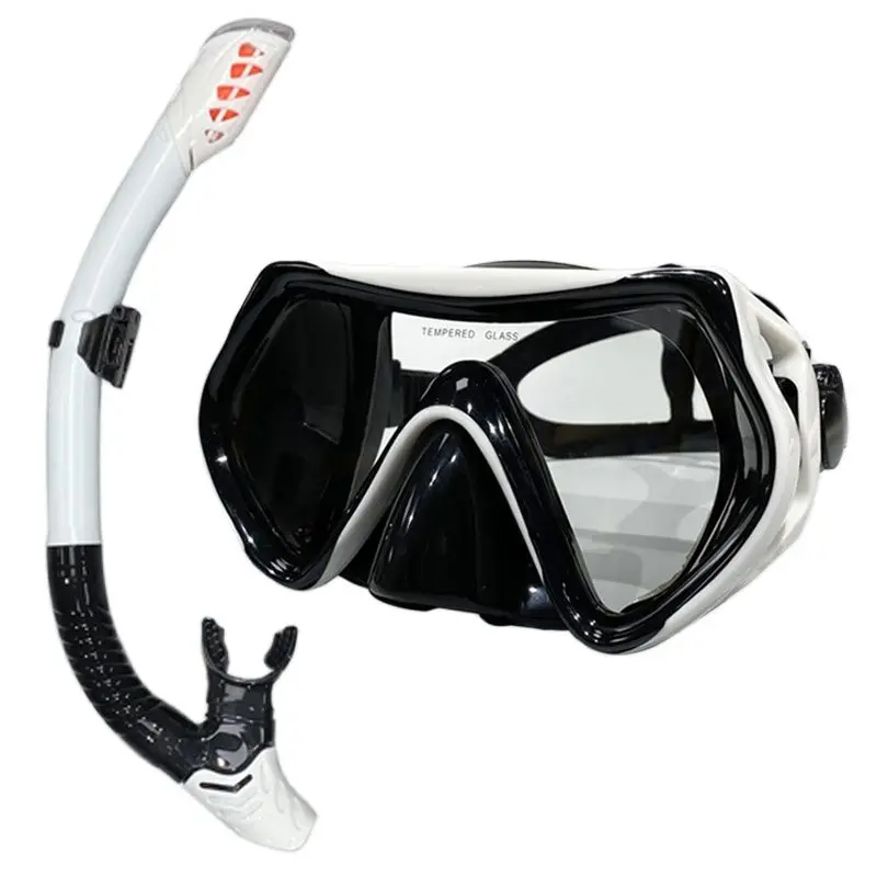 High quality silicone diving mirror full dry breathing tube set with wide field of vision Diving Masks 2