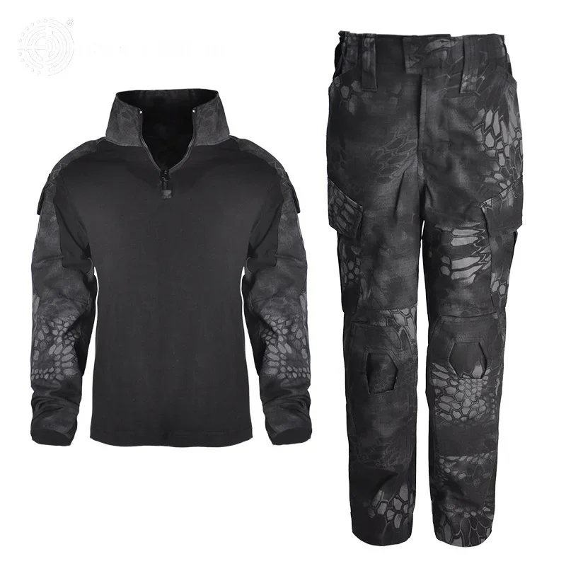 Exercise Special Forces Kids Clothing Army Military Scouting Uniform Camouflage Coat+Pant Training Performance Costume 100-160CM 5