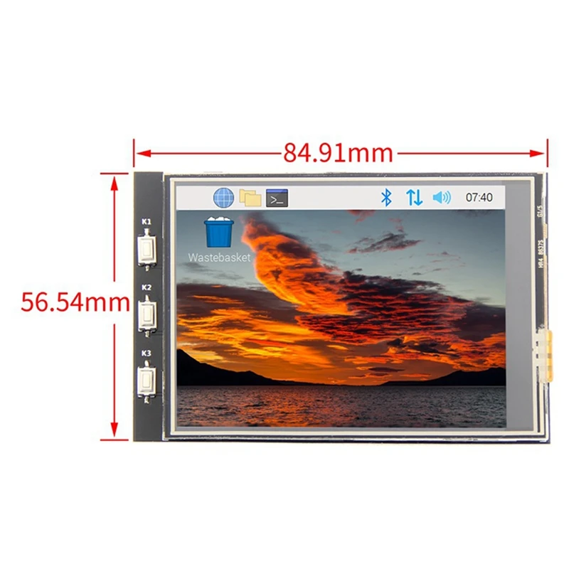 1 Ʈ 320X240 LCD ÷ ũ  3.2 ġ MHS 󽺺  3B +/4B ÷ TFT ġ ũ
