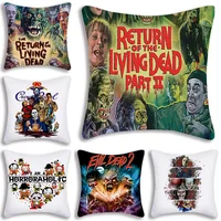 Horror Movie Pillow Covers Cartoon Sofa Decorative Home Double-sided Printing Short Plush Cute Cushion Cover 1